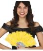 Abanico de plumas Amarillo