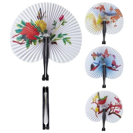 Abanico Oriental en Papel de 23 cms