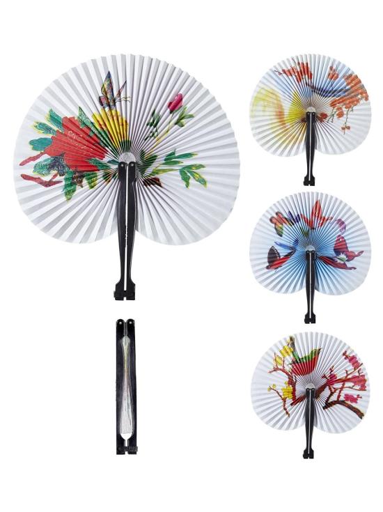 Abanico Oriental en Papel de 23 cms