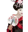 Abanico Oriental en Papel de 23 cms