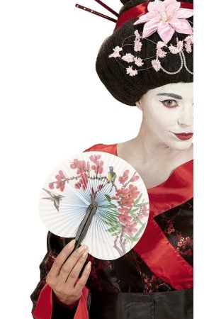 Abanico Oriental en Papel de 23 cms