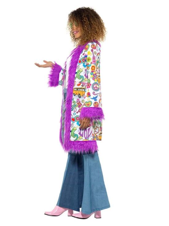 Abrigo Años 60 Groovy Hippie.
