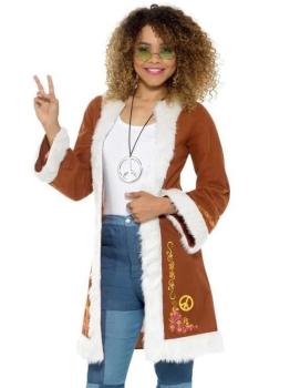 Abrigo de Hippie Marrón  mujer