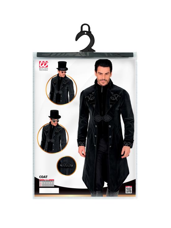 Abrigo gótico para hombre de terciopelo, frac steampunk, para carnaval, Halloween, cosplay