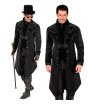 Abrigo gótico para hombre de terciopelo, frac steampunk, para carnaval, Halloween, cosplay