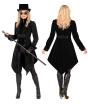 Abrigo gótico para mujer de terciopelo, frac steampunk, para carnaval, Halloween, cosplay