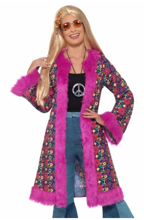 Abrigo Psycodélico Hippie Años 60.