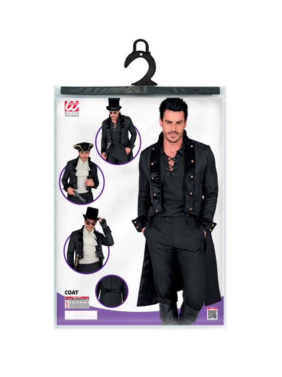 Abrigo Victoriano para Hombre – Elegancia Gótica y Steampunk