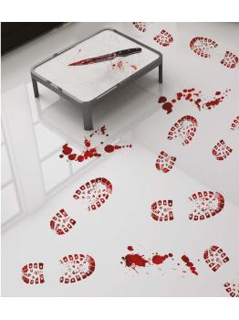 Adhesivos Pisadas sangrientas 2 und 25 x70 cms
