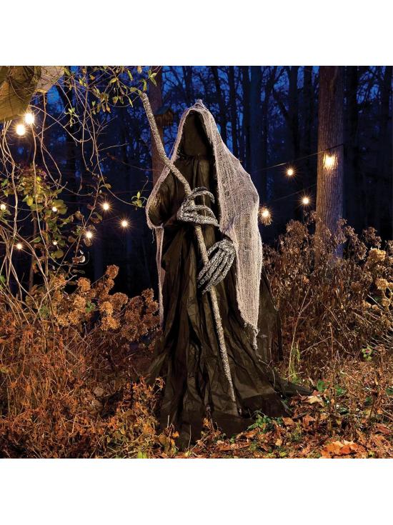 Adorno de segador de pie con bastón (1,8 m)