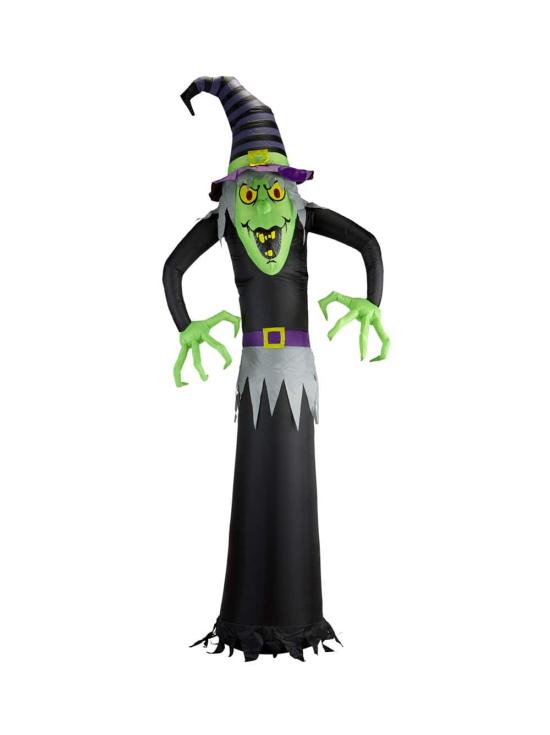 Adorno Hinchable de Bruja Luminoso 244 cms