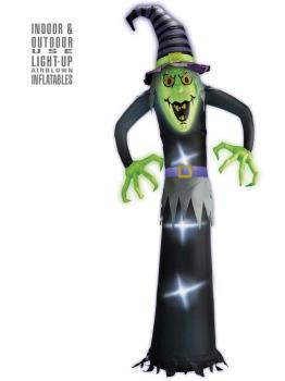 Adorno Hinchable de Bruja Luminoso 244 cms