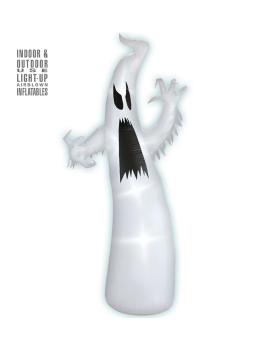 Adorno Hinchable Fantasma  Luminoso 244 cms