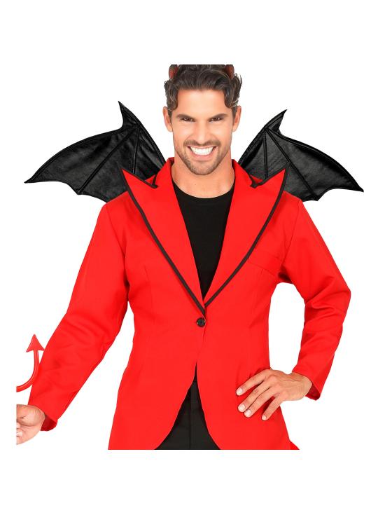 Alas de Diablo Rojas o Murciélago Negras Moldeables 84x36 cm