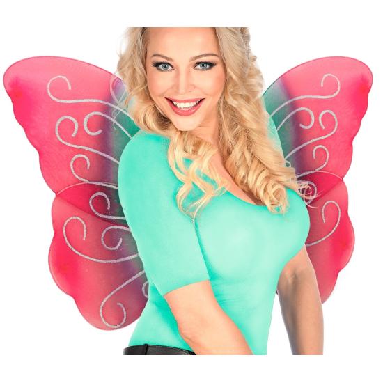 Alas de Mariposa con purpurina multi color