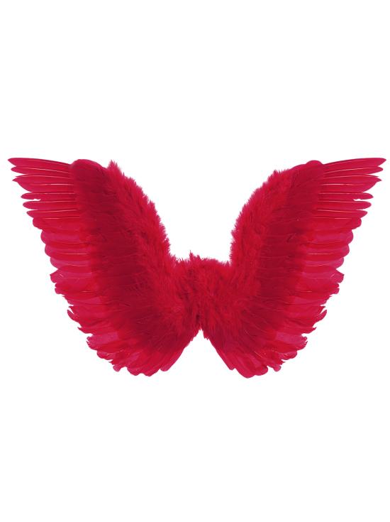 Alas rojas con plumas 86X31 cms