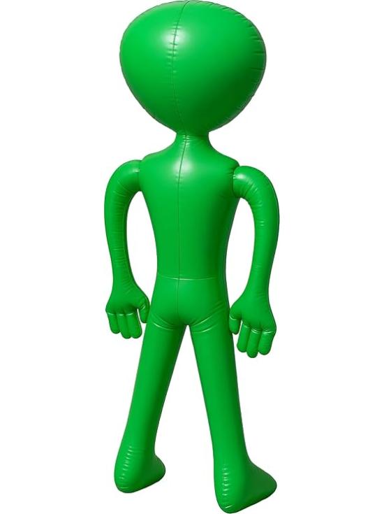 Alien Hinchable Verde (85 cm)