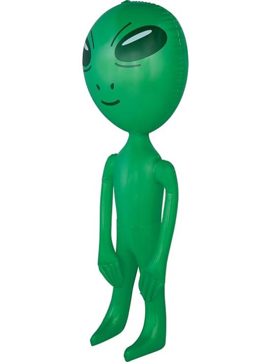 Alien Hinchable Verde (85 cm)