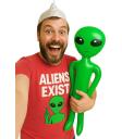 Alien Hinchable Verde (85 cm)