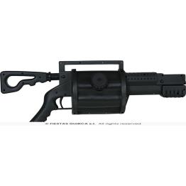 Ametralladora de Agua Negra (60 cm) - Juguete para Fiestas de Verano y Graduación