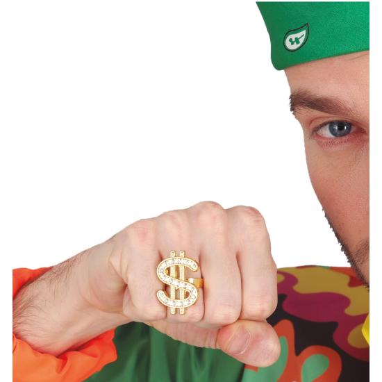 Anillo Dollar Dorado.