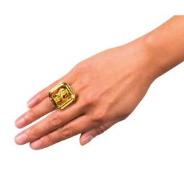 Anillo Dollar Dorado.