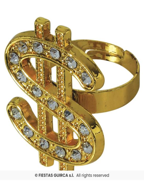 Anillo Dollar Dorado.