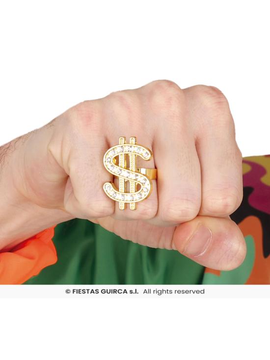 Anillo Dollar Dorado.