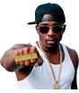 Anillo dorado “GANGSTA” – Accesorio Hip Hop/Rapero para Disfraces (Talla Única)