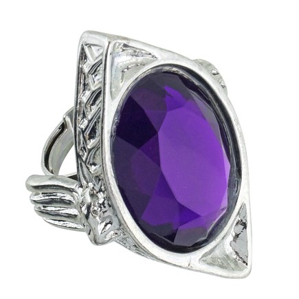 Anillo Gótico Piedra Púrpura.