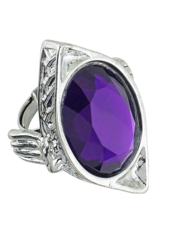 Anillo Gótico Piedra Púrpura.
