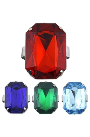 Anillo Maxi con Piedras de Colores