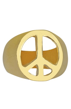 Anillo Paz y Amor color Oro.