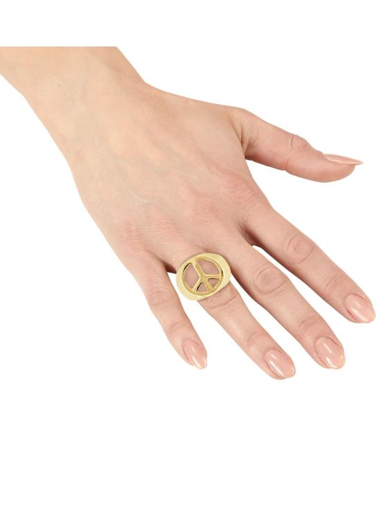 Anillo Paz y Amor color Oro.
