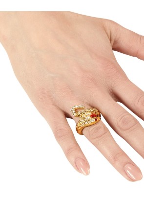 Anillo Serpiente diamantes