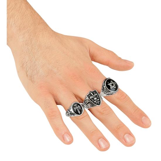 Anillos Góticos Surtidos – Pack 3 Modelos