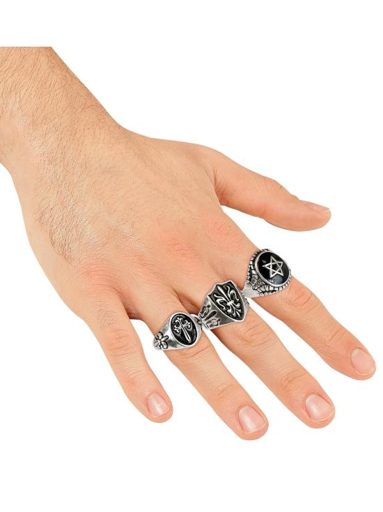 Anillos Góticos Surtidos – Pack 3 Modelos