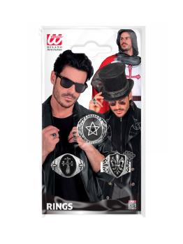 Anillos Góticos Surtidos – Pack 3 Modelos