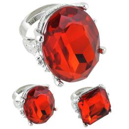 Anillos Lujo Rojos