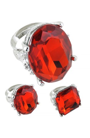 Anillos Lujo Rojos