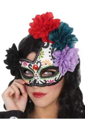 Antifaz Catrina Lujo día de los Muertos