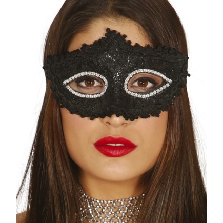 Comprar Antifaz Decorado en Negro > para Disfraces > Accesorios para la cabeza > Antifaces Disfraces | Tienda de disfraces en Madrid, disfracestuyyo.com