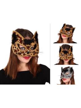Antifaz Gato Bigote 4 st