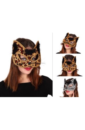 Antifaz Gato Bigote 4 st