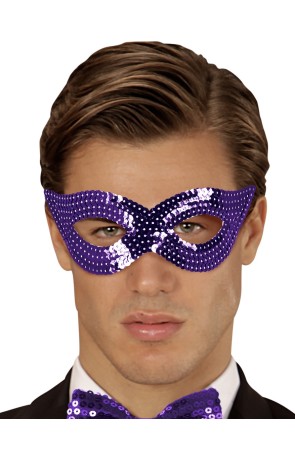 Antifaz lentejuelas colores Violeta