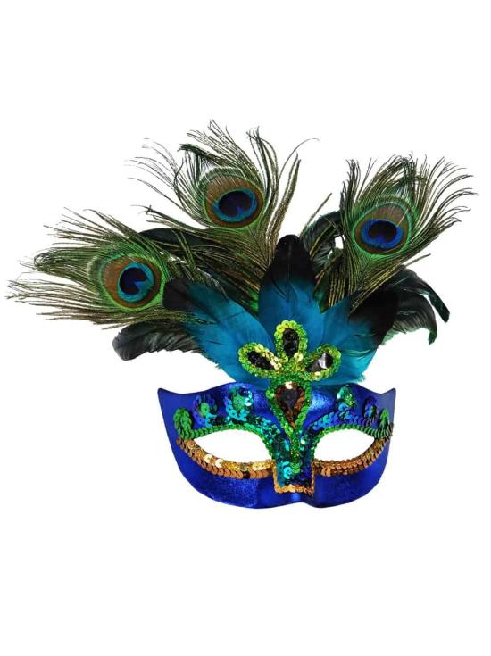 Antifaz Pavo Real para disfraces