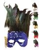 Antifaz Plumas de Colores adultos