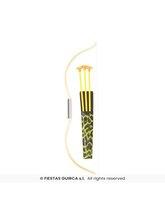 Arco y flechas indio para disfraz (4 piezas)