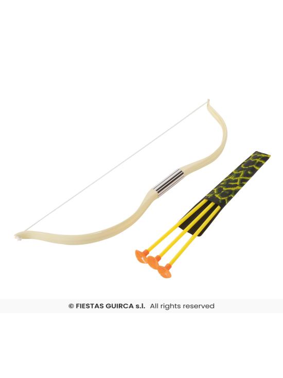 Arco y flechas indio para disfraz (4 piezas)