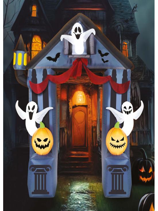 Arco Hinchable Decorado Fantasmas 240 x 200 cms